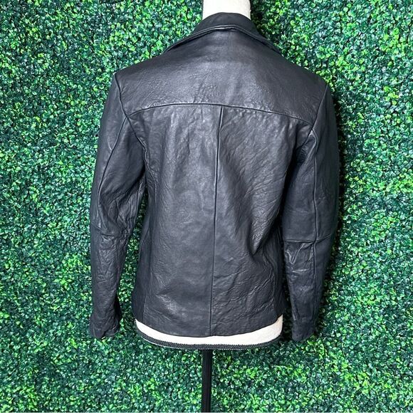Ladies Vintage Black Leather Jacket Proshield Signature Collection Sz M - Picture 10 of 11
